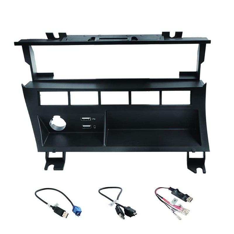 DYNAVIN E46 Double DIN Stereo Dash Kit HVAC Relocation Bracket Individual Row Style for BMW 1998-2006 3-Series - Image 4